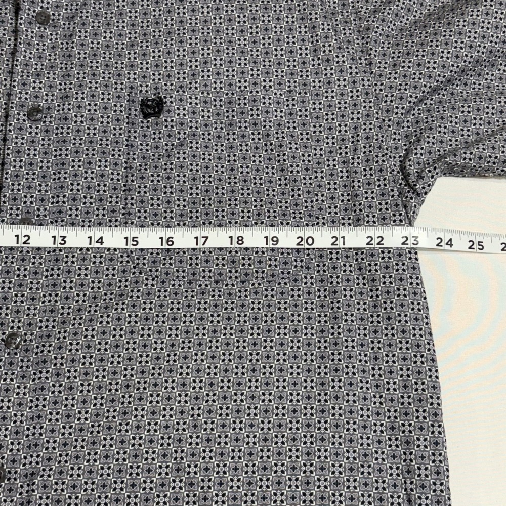 Cinch Button Down Shirt Mens M Grey Black Medallion Geometric MTW1105499 Western - Picture 6 of 8